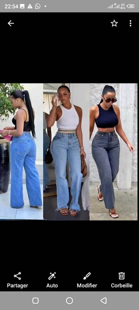 Jean Wide Leg Taille Haute - Collection ASY SHOP - Boutique