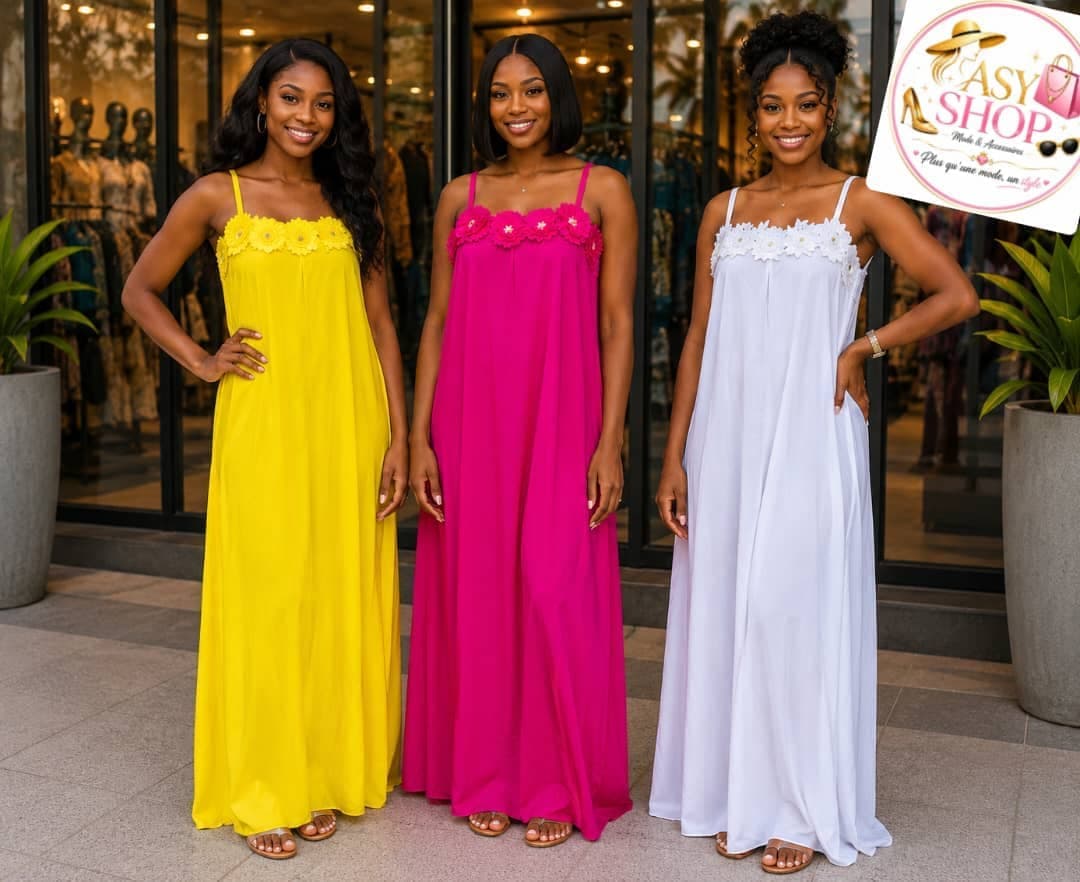 Robe Longue Maxi Fleurie ASY SHOP - Boutique