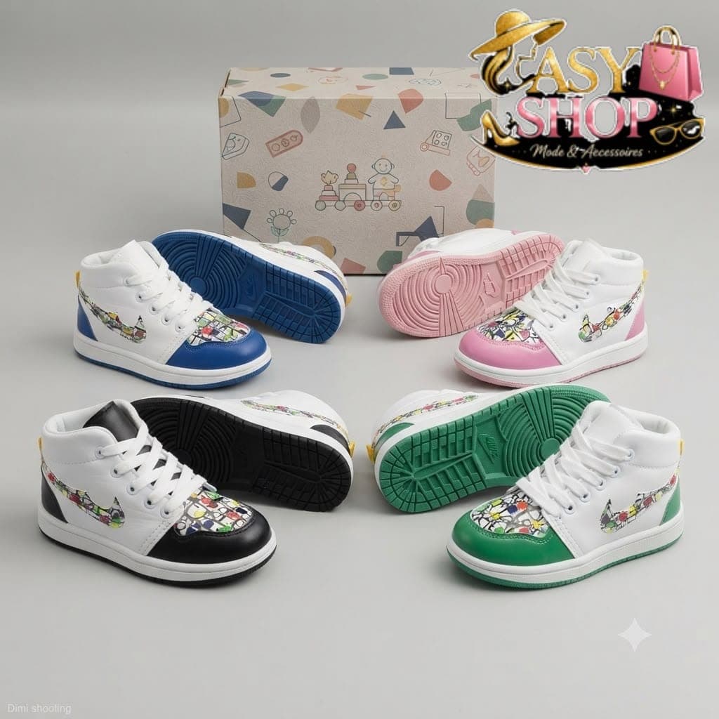 Baskets Montantes Enfant à Motifs Cartoon - Boutique