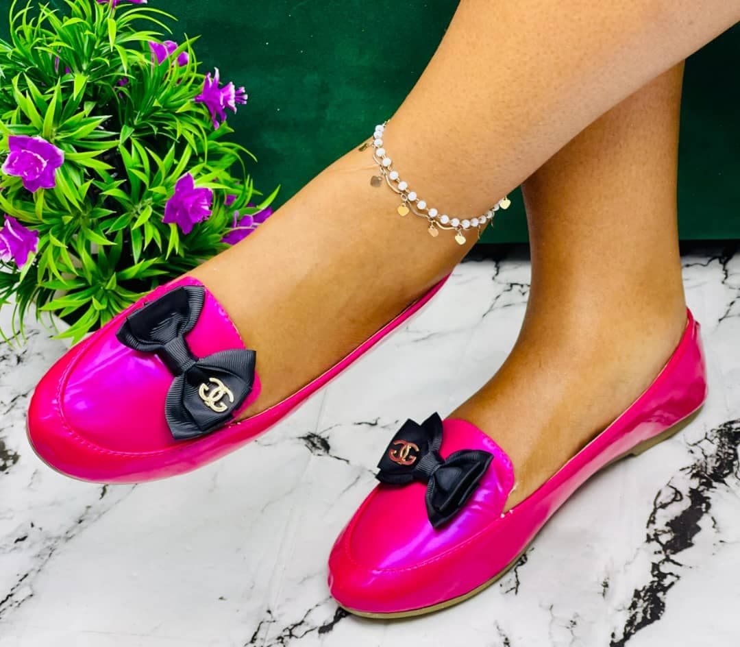 Ballerines Vernies Fuchsia - Nœud Chic - Boutique