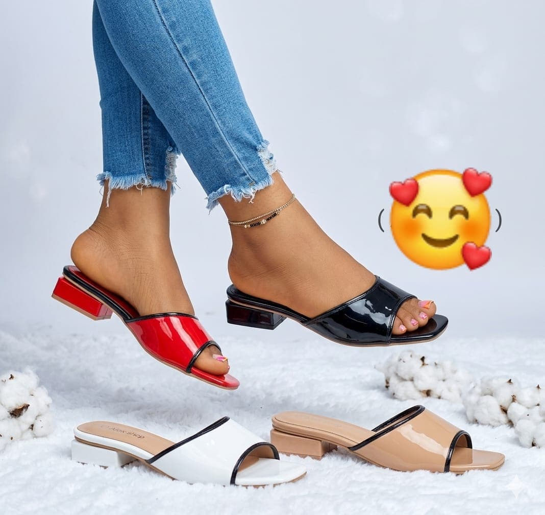 Mules Vernies Chic ASY - Petit Talon - Boutique