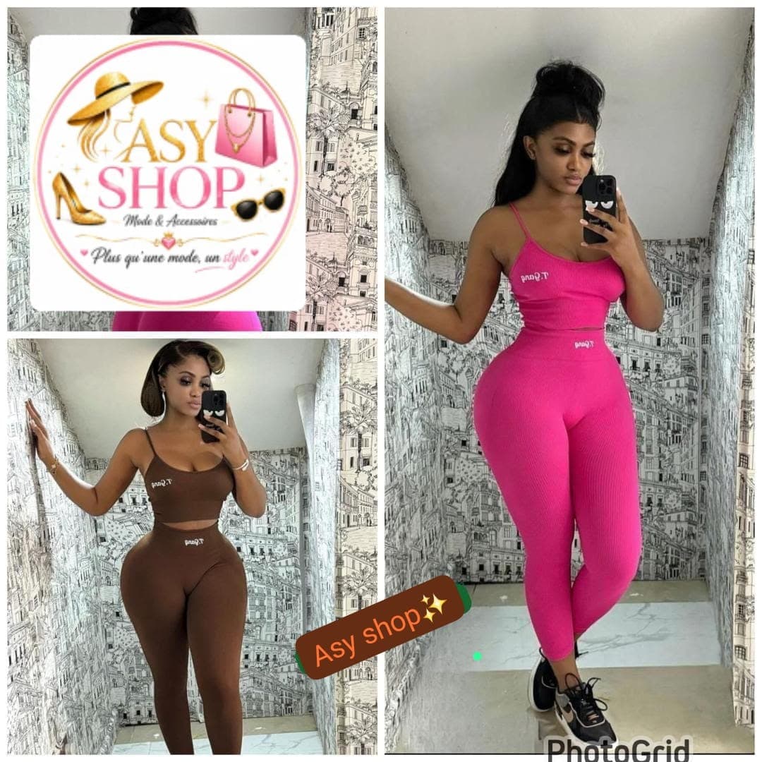 Ensemble Crop Top & Leggings Côtelé T.Pang - Boutique