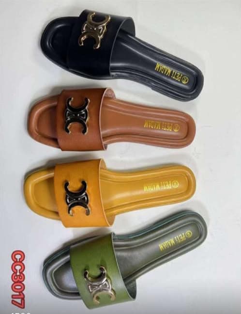 Mules Petit Madam Anneaux Or & Noir