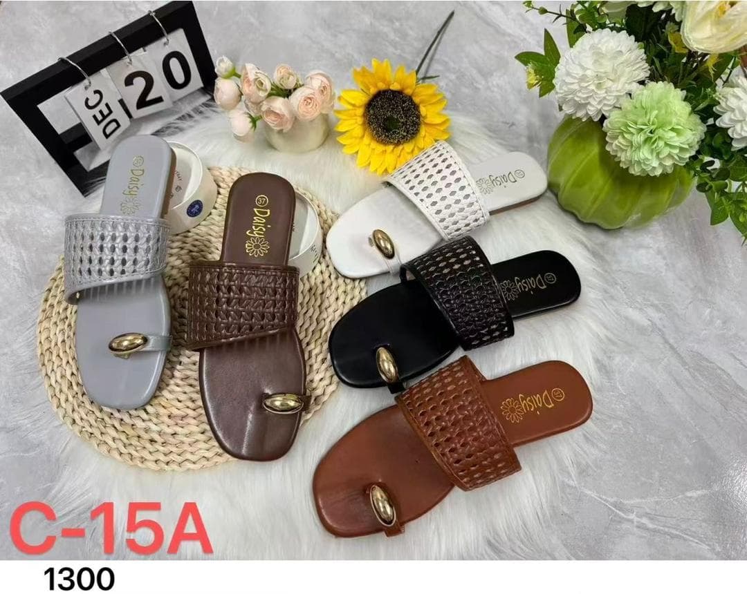 Mules Bohème Daisy Tressées Multicolore - 1