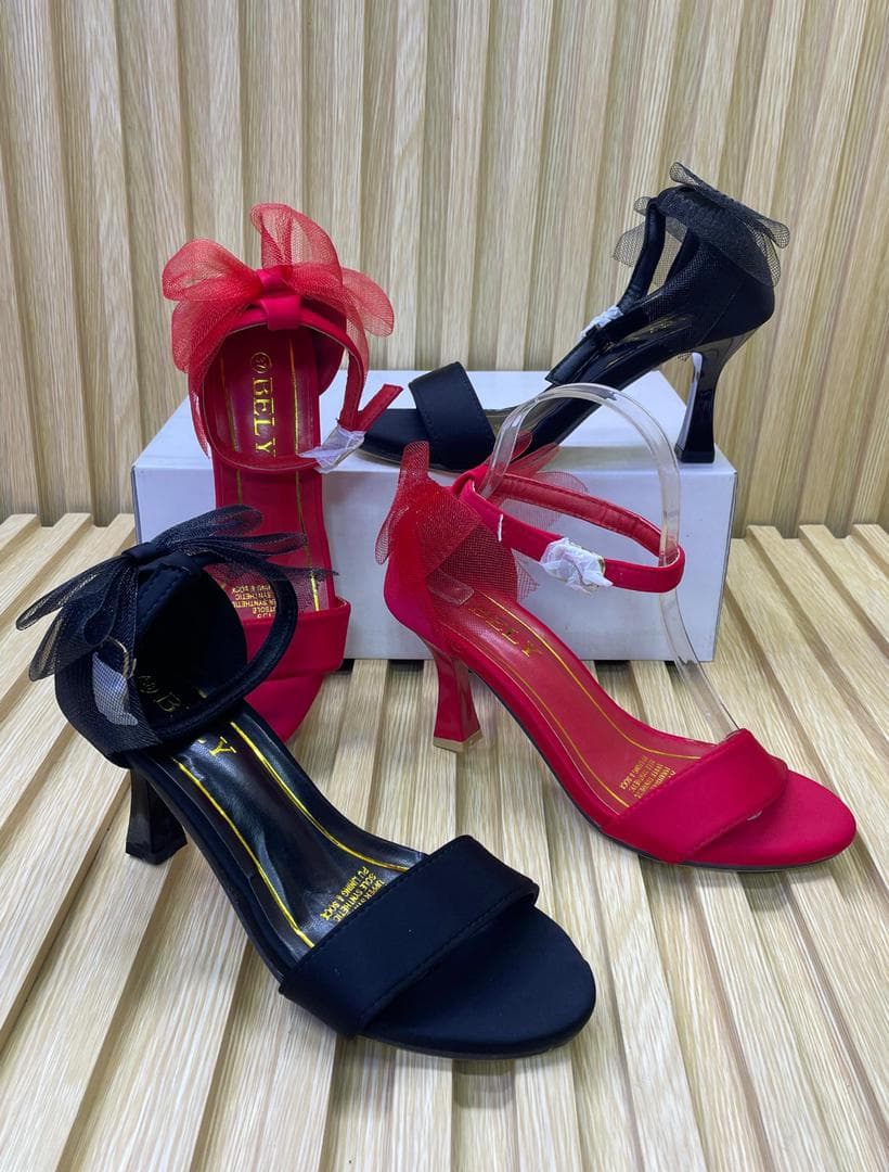 Sandales à talons BEL'Y avec nœud en tulle - Boutique - 1